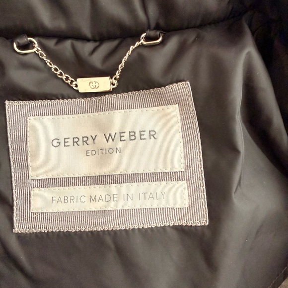 Gerry Weber Edition Wool Blend Cape Poncho Jacket Gray Zip Front Size 38 US 8 - Picture 7 of 9